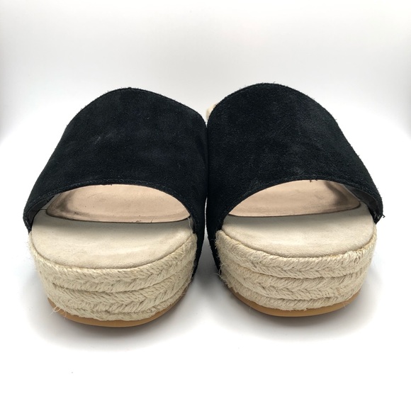 STEVEN BLACK & BEIGE MULE SLIP ON WEDGE HEEL CLOGS - Picture 3 of 5